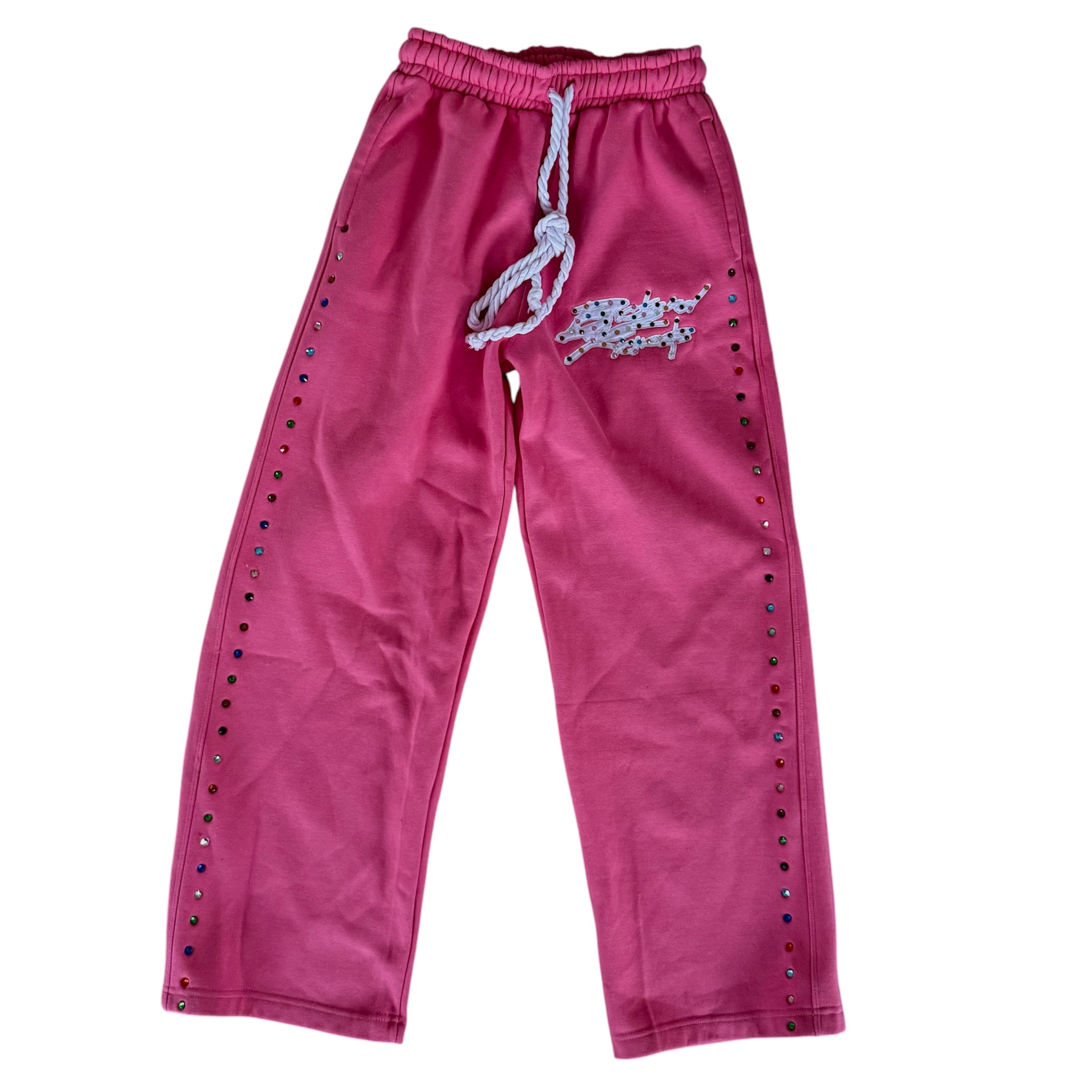 PINK RHINESTONE SWEATS