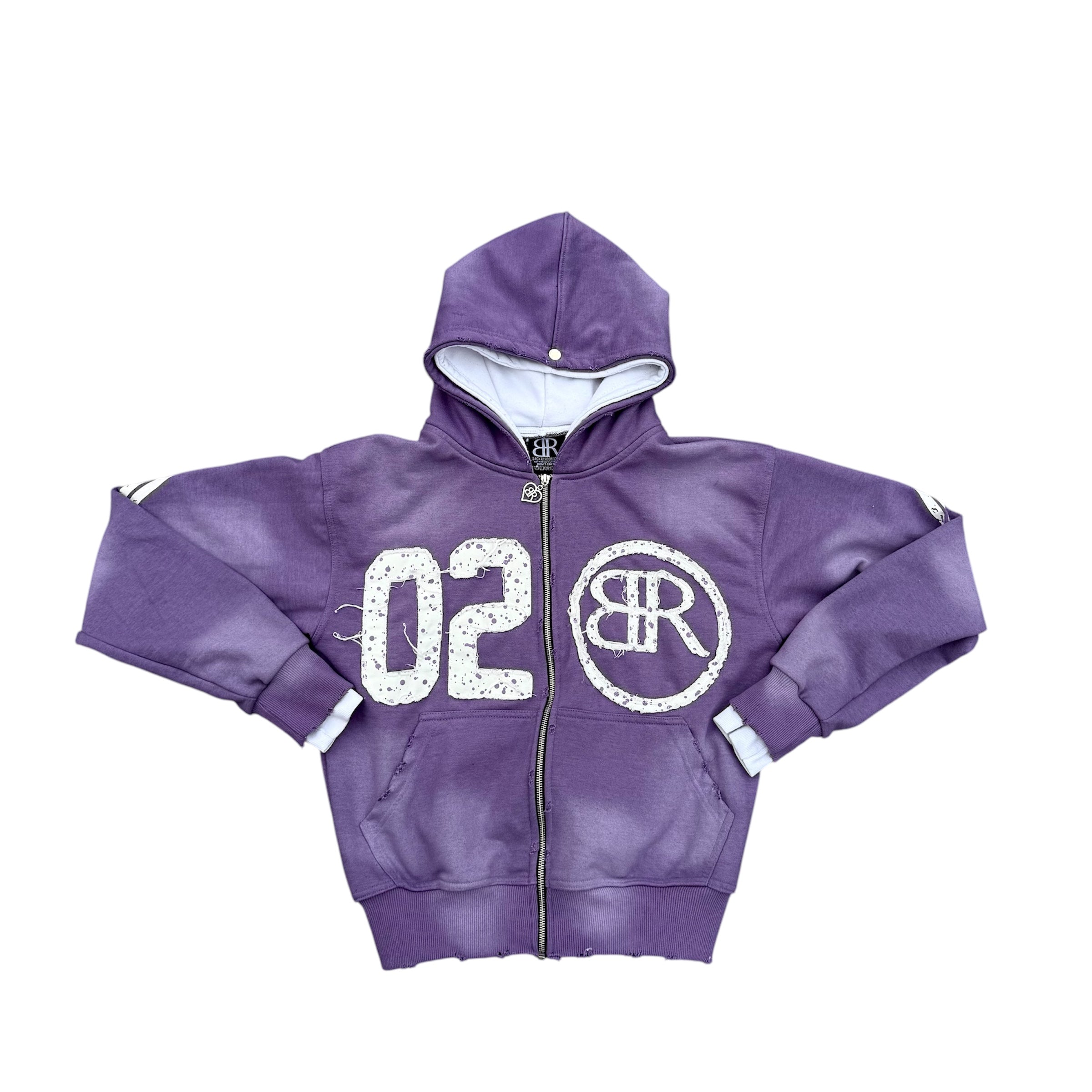 LAVENDER DOUBLE LAYER HOODIE