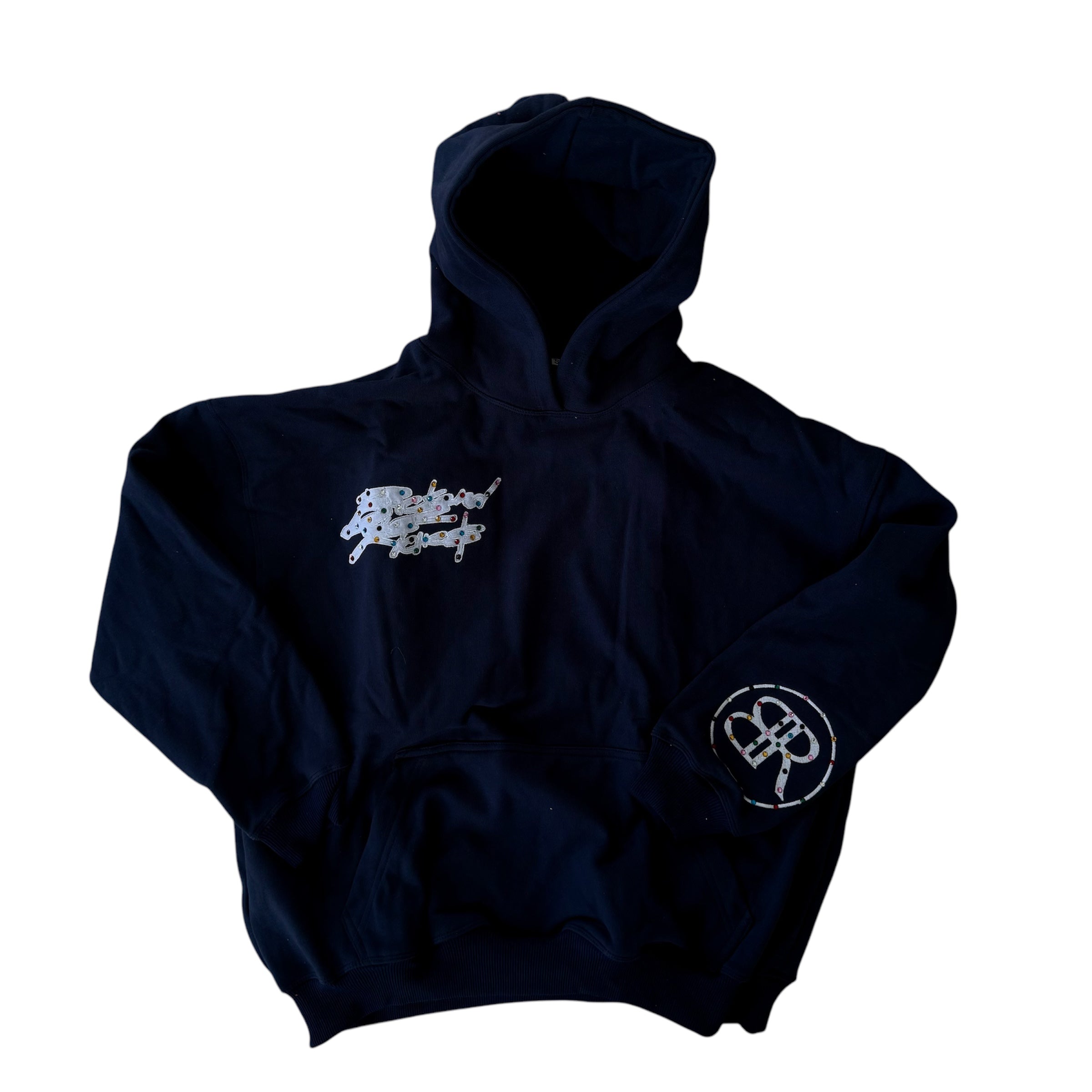 MIDNIGHT RHINESTONE HOODIE